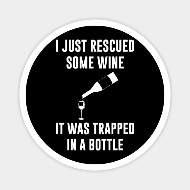 I Just Rescued Some Wine. It Was Trapped In A Bottle Magnet by Bhagila